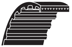 Bestorq 800-H-143 Trapezoidal Timing Belts