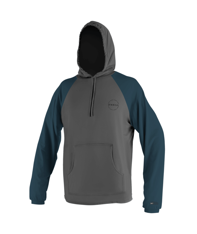 O'Neill 24-7 Traveler L/S Hooded Sun Shirt-Graph/Cadetblu