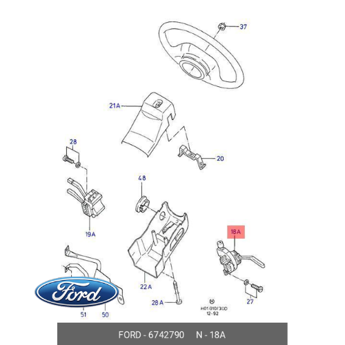 ✅ 6742790 FORD - DIRECTION INDICATOR SWITCH