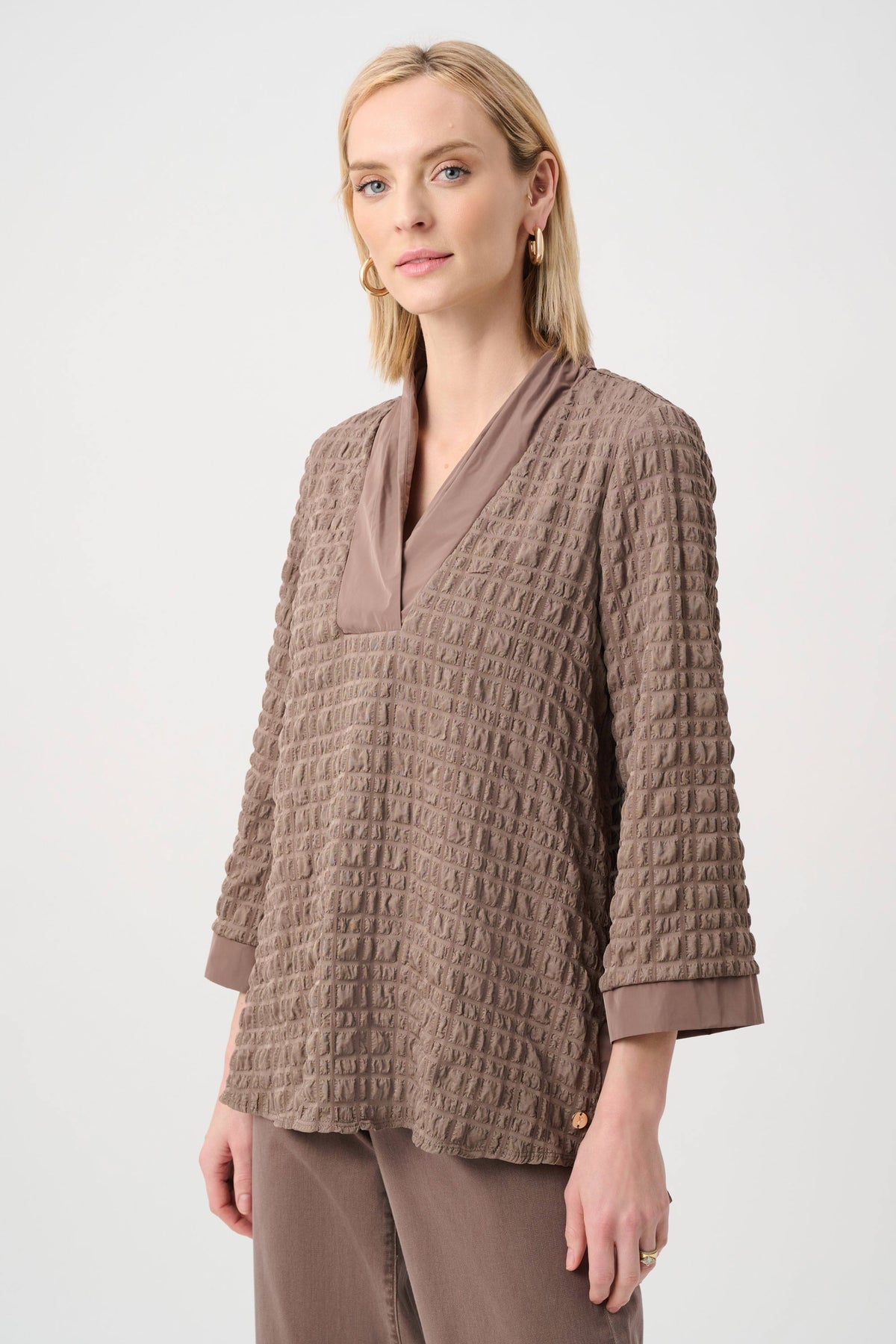 JOSEPH RIBKOFF 263095 Bubble Jacquard & Memory Straight Top 2 COLOOURS